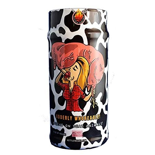 Kettle Freaks (Udderly Whoreable) Meat Seasoning Barbecue Dry Rub - Authentic 12 Gauge Barbecue Spices for Pork Ribs, Chicken - Bold and Spicy Flavor - Perfect for Grilling and Smoking - 16oz